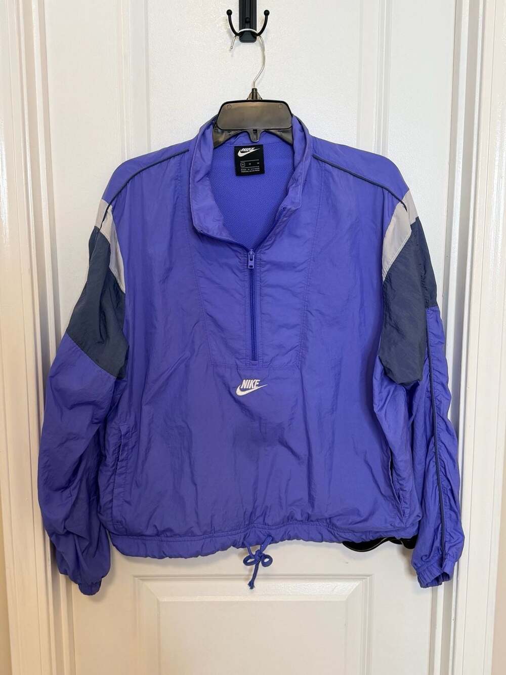 Nike Sportswear NSW Woven Pullover Bomber Half Zip Windbreaker Jacket